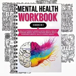 Colorful Mental Health Workbook NEW self care relieve anxiety